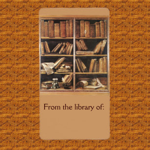 Van de Bibliotheek van Koekbord Etiket