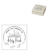 Van de bibliotheek van Leaves Bookplate Book Rubberstempel (Gestempeld)