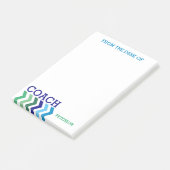 Van de bureau van Coach Masculine Chevron Trendy Post-it® Notes (Schuin)