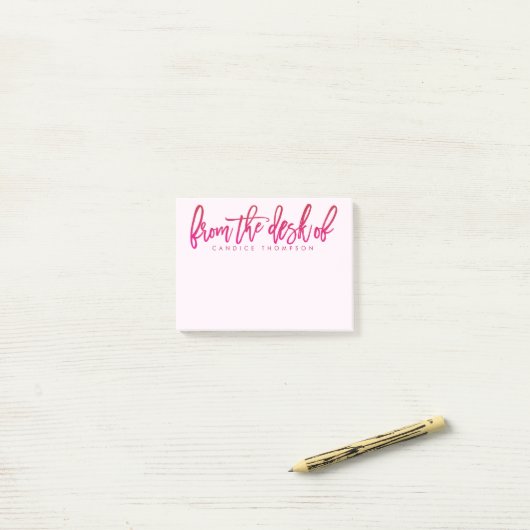 Van de bureau van de gepersonaliseerde post-it® notes (Op bureau)