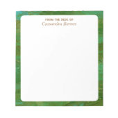 van de bureau van notitieblok (Voorkant)