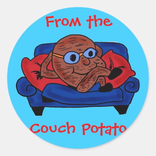 Van de Couch Potato sticker (Voorkant)