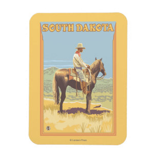 Van de cowboy (Zijaanzicht) Dakota Magneet