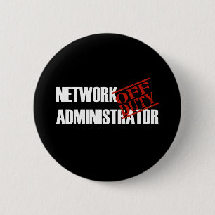 VAN DE DARK VAN DE ADMIN VAN HET NETWERK VAN DE TA RONDE BUTTON 5,7 CM