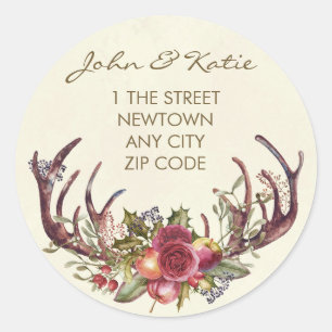 Van de de adreswijzigings sticker van Kerstmis de
