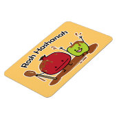 Van de de appelgranaatappel van Hashanah van Rosh Magneet (Linkerzijde)