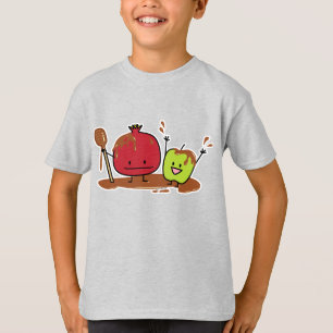 Van de de appelgranaatappel van Hashanah van Rosh T-shirt