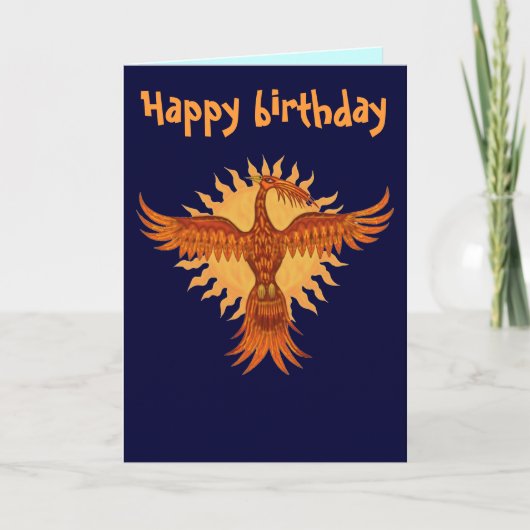 Van de de brandvogel van Phoenix ontwerp van de de Kaart (Voorkant)