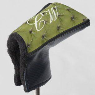 Van de de cactusdruk van de nieuwigheid groene het golfheadcover