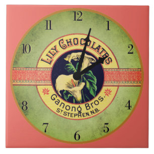 Van de de chocoladeklok van de Jugendstil de Tegeltje