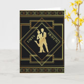 Van de de jaren '20vin van het art deco de kaart (Gele Bloem)