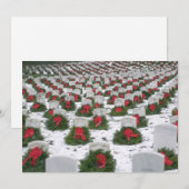 Van de de kronensneeuw van Kerstmis de Nationale Feestdagenkaart (Voorkant / Achterkant)