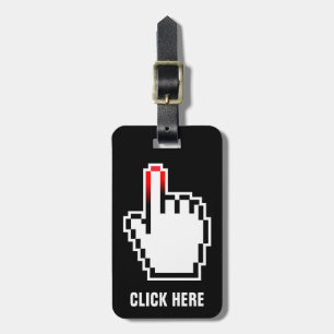 Van de de kunstreis van het pixel bagagelabel  