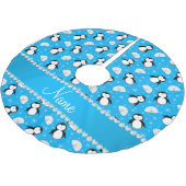 Van de de naamhemel van de douane sneeuwvlokken kerstboom rok (Gekanteld)