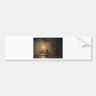 Van de de nachtelijk-reismaan van Marcus Larson de Bumpersticker