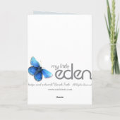 Van de de verjaardags rode blonde van de Zoon Kaart (Achterkant)