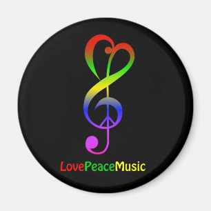Van de de vredesmuziek van de liefde de magneet
