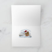 Van de de winterscène van de chow-chow de kaarten (Binnen)