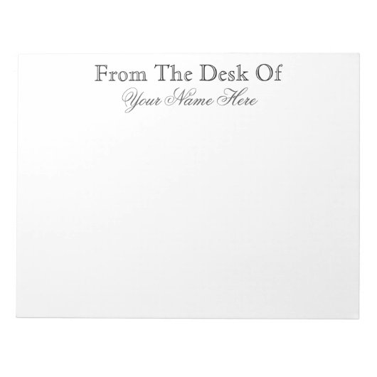 VAN DE DESKUNDIGE VAN NOTITIEBLOK (Voorkant)