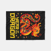 van de draak 2024 fleece deken (Voorkant (Horizontaal))