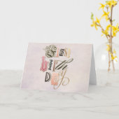 Van de "eerste Verjaardag" de Capricieuze Brieven Kaart (Gele Bloem)