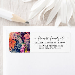 Van de familie begrafenis Memorial Moody Floral Etiket