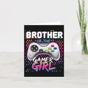 Van de Gamer Girl Matching Videospel Verjaardag Gi Kaart
