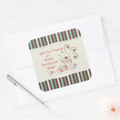 Van de Groep, de Tevreden Week van de Praktijk van Vierkante Sticker (Envelop)