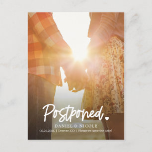 Van de hartEDITABLE KLEUR verander de datum Briefkaart