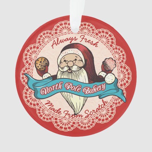 Van de het koekjesbakkerij van Santas ornament van (voorkant)