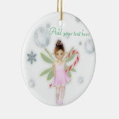 Van de het snoepfee van Kerstmis het klantgerichte Keramisch Ornament (Rechts)