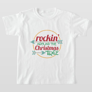 Van de het woordkunst van de kerstboom de kinder t-shirt