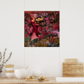 Van de Hollyhocks Poster (Keuken)