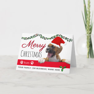 Van de hond kerstvakantie hond kaart