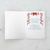 Van de hond op Vaderdag in blauw en rood Kaart