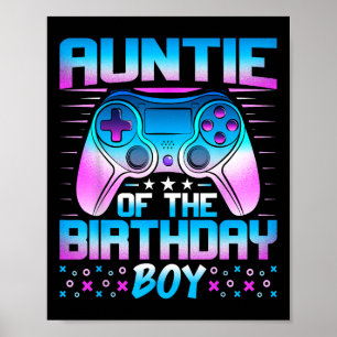 Van De Jarige Jongen - Video Game Verjaardag Match Poster