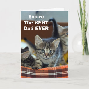 Van de kat BESTE vader verjaardagskaart Kaart