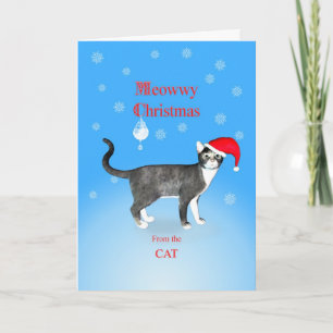 Van de kat, Kattig kerstfeest kat Feestdagen Kaart