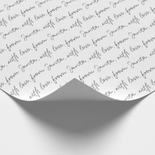 Van de Kerstman, met liefde Cadeaupapier