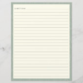 Van de keuken | Pagina Groene Floral — Recipe (Achterkant)