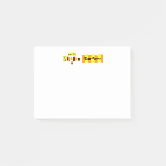 Van de Keuken van de Douane Post van de Retro merk Post-it® Notes (Voorkant)