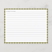 Van de keuken van de Kaart van de groene gegiste l (Achterkant)