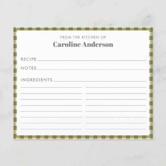 Van de keuken van de Kaart van de groene gegiste l (Voorkant)