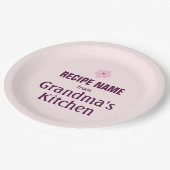 Van de Keuken van de Oma Papieren Bordje (Gekanteld)