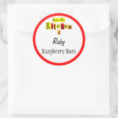 Van de Keuken van de Stickers van Retro Red Editab (Tas)