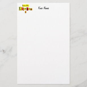 Van de keuken van de Verouderde Douane Stationery  Briefpapier