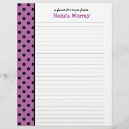 Van de Keuken van Nana Polka Dot Recipe Page