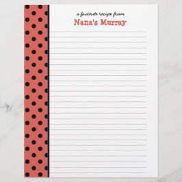 Van de Keuken van Nana Polka Dot Recipe Page