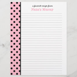 Van de Keuken van Nana Polka Dot Recipe Page