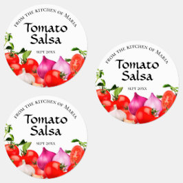 Van de keuken van | Tomato Salsa Homemade Labels